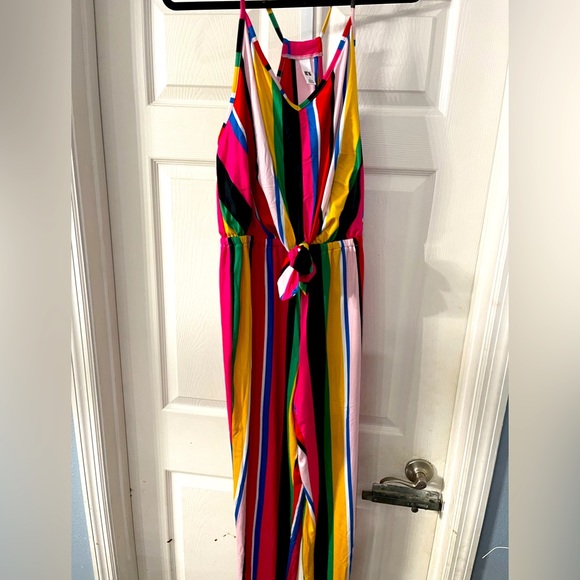 It’s- Striped Print Cami Jumpsuit - Picture 1 of 3